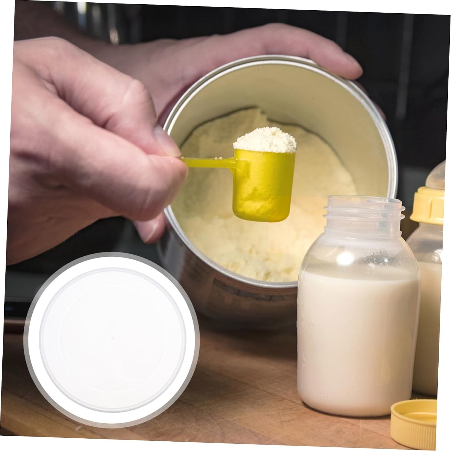 10pcs Airtight Round Can Lids Food Storage Container Covers for Milk Powder Snacks Candy Fit Tight Seal Prolong Freshness Reduce Spoilage
