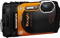 Vista 1 de OM SYSTEM Olympus TG-860 - Cámara digital resistente al agua con pantalla LCD de 3 pulgadas (naranja)