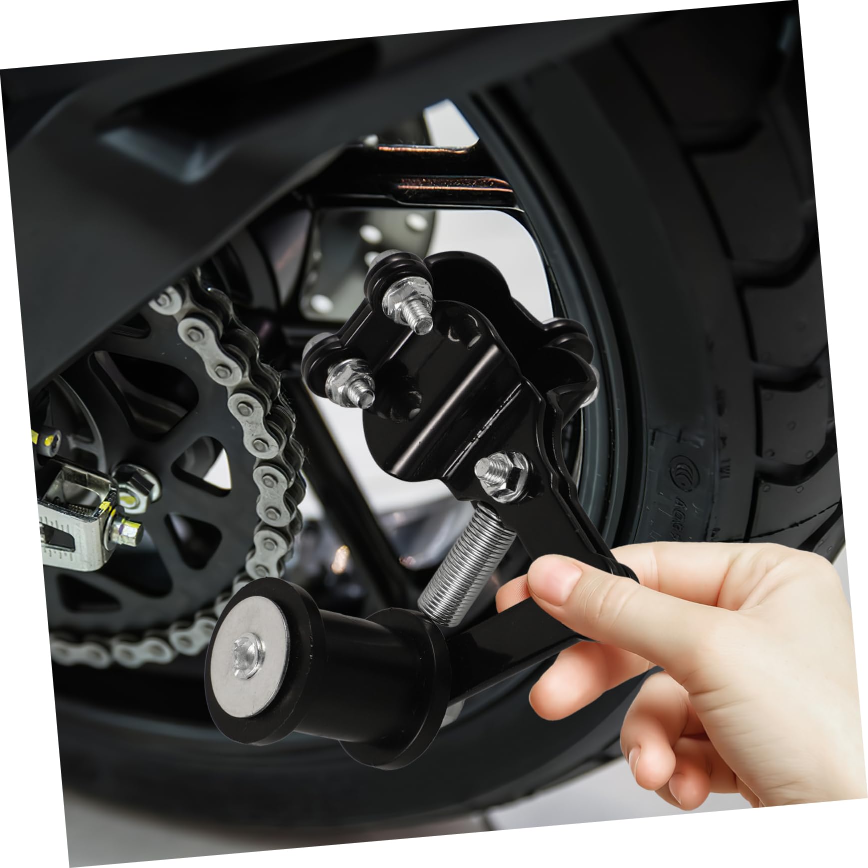 2piezas Tensor De Cadena Para Motocicleta Rodillo De Guía De Cadena De Regulador De Tensión Para La Estabilidad y Seguridad Conducción Off-road