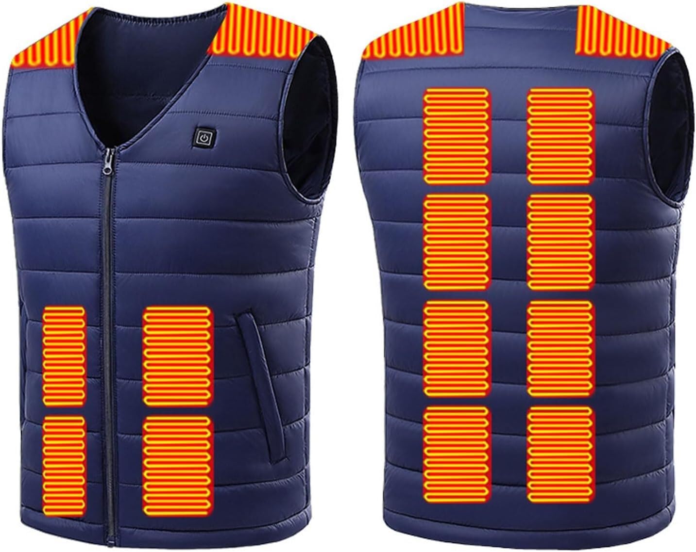 Chaleco térmico azul grande JvFbjLF ropa calefactable exterior