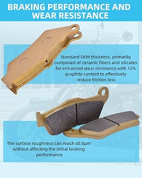 Motorcycle Front and Rear Ceramic Brake Pads Set Replacement for HARLEY DAVIDSON XG750 XG 750 Street 750 2016 2019 2017 2018 2020 2021