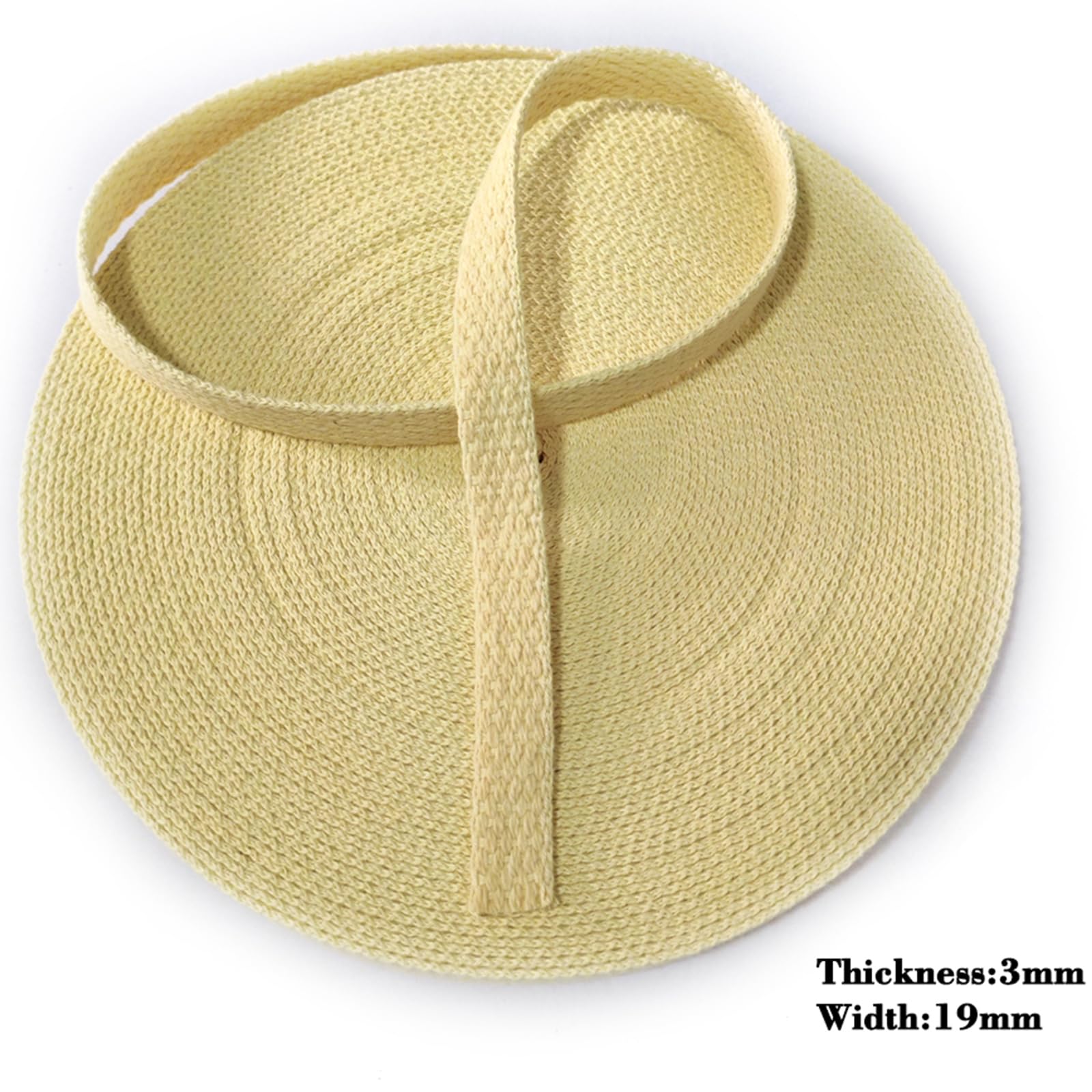 Fire Props Maker Material Flow Juggling Art Sideshow Performer Fire Poi Fire Sword 3/4 '' Aramid Webbing 19 * 3 mm Pure Kevlar Wick - Lunghezza 2,9 m.