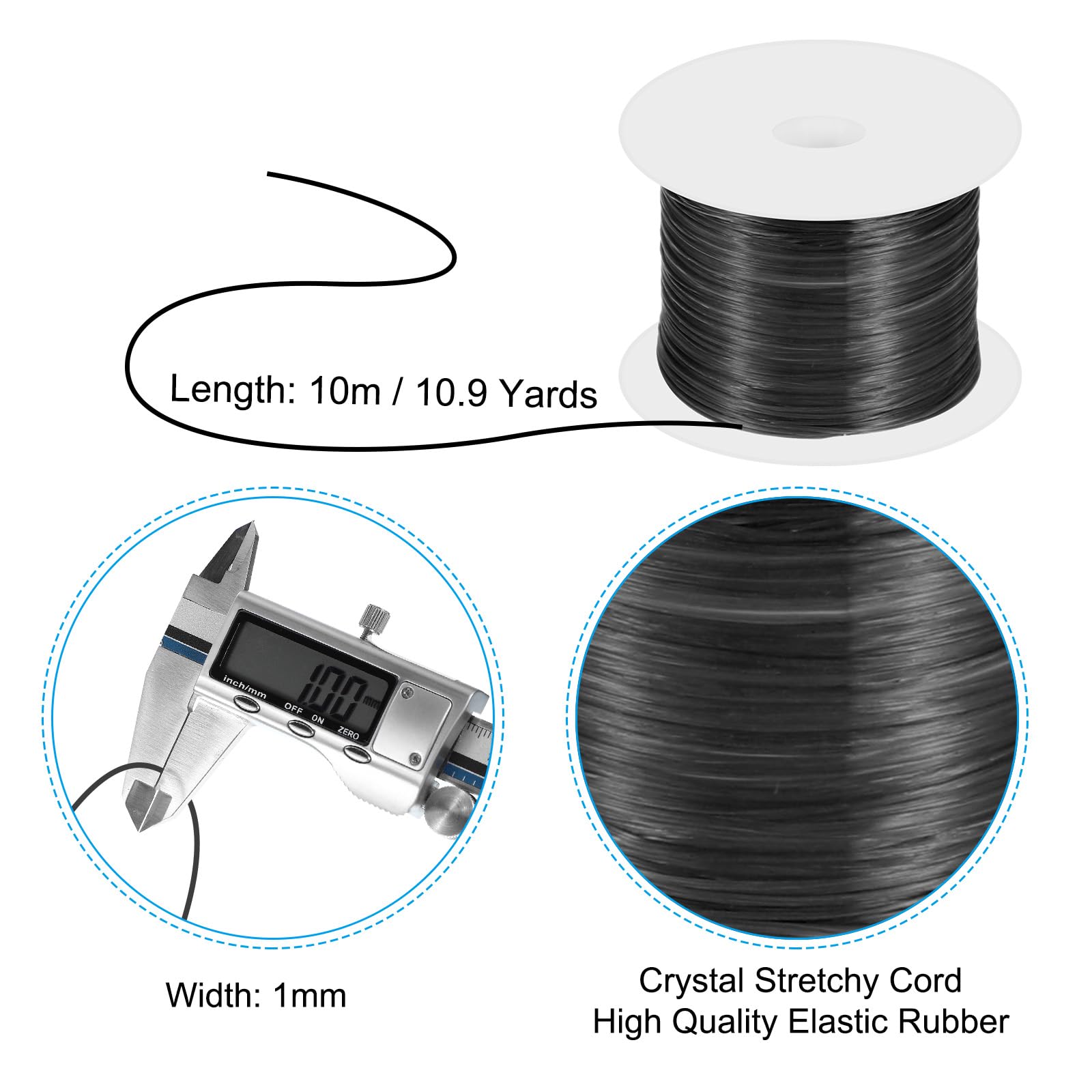 PATIKIL 11Yard/10m Flat Stretchy Bracelet String - Image 2