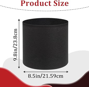 9 Pcs KJ02 Replacement Filter Compatible with Dhyala Air Purifier | High-Density Electrostatic Cotton Filter, For Large Particles and Pet Fur, High-Efficiency Filtration, Black