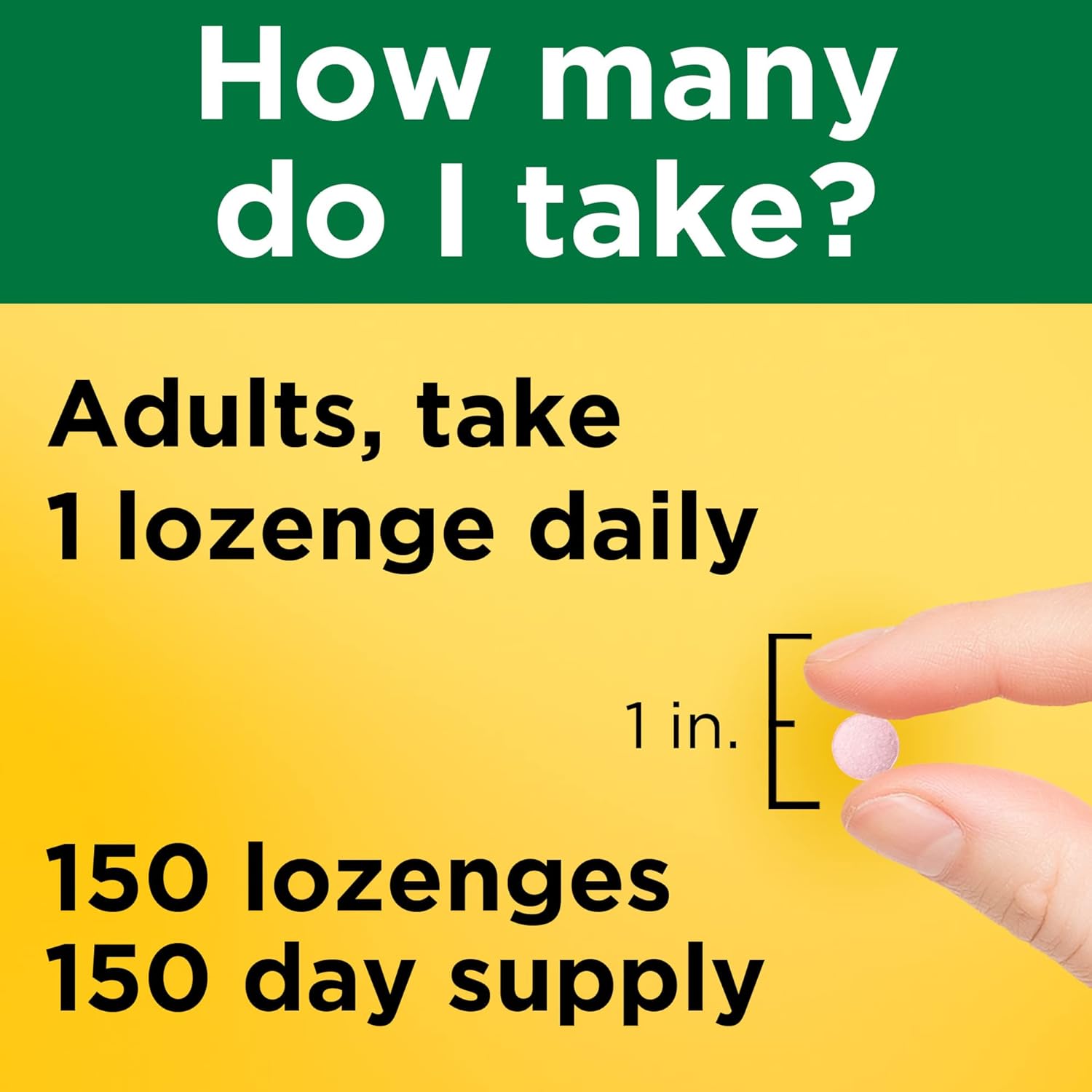 Nature Made Vitamin B12 1000 mcg, Dietary Supplement for Cellular Energy Support, 150 Sublingual Lozenges, 150 Day Supply : Health & Household