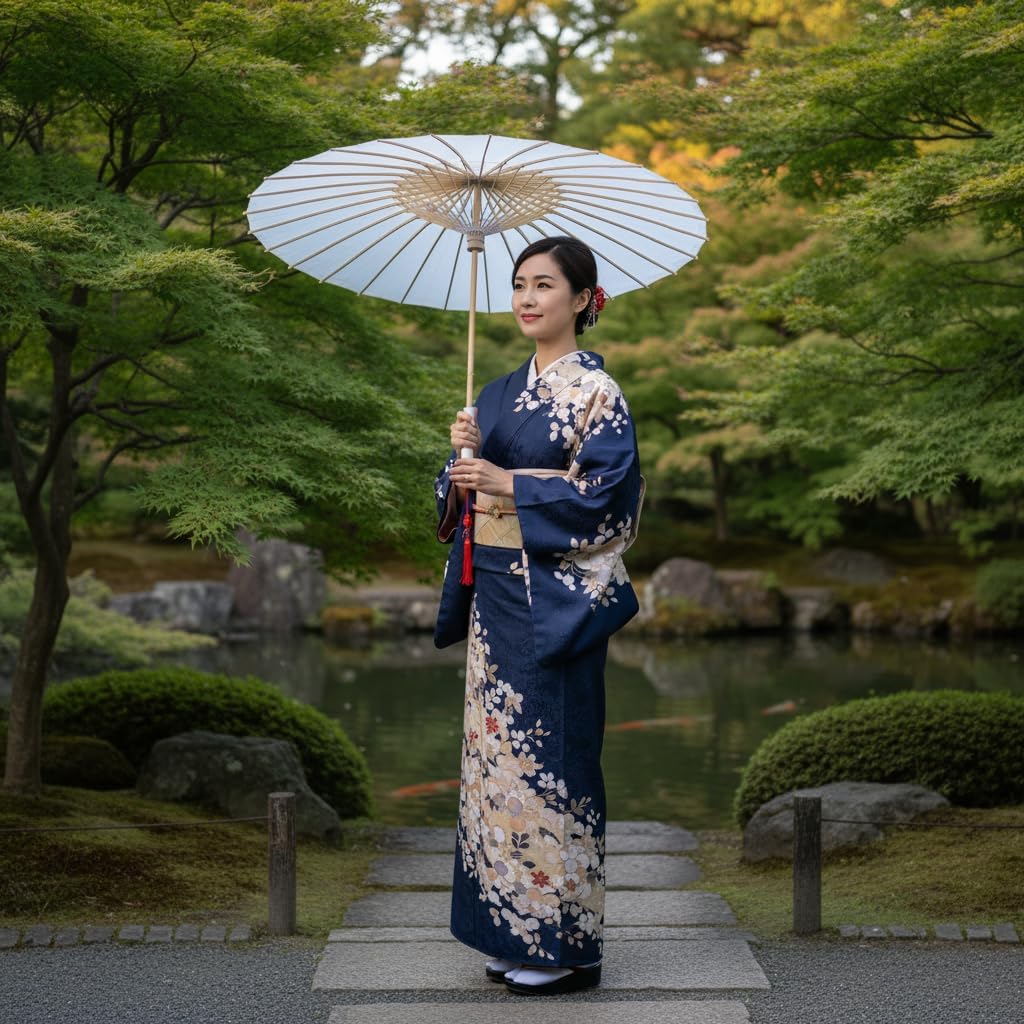 Plain Bamboo Cloth Parasol Umbrella Great for Wedding Party Favor (Yellow)