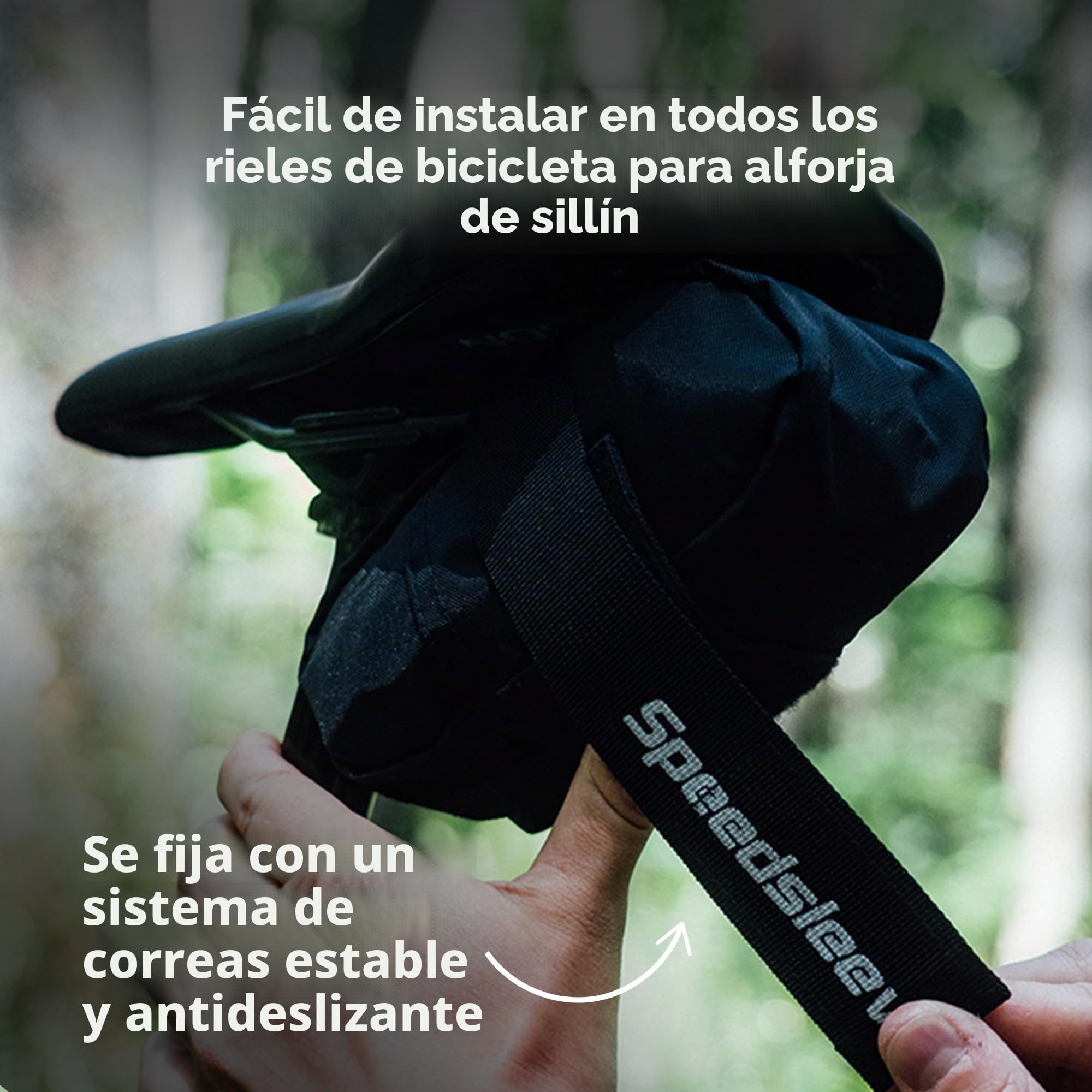SpeedSleev Bolsa para bicicleta, Bicicleta, Negro