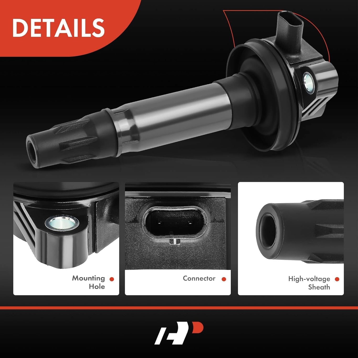 A-Premium 6PCS Ignition Coil Packs Compatible with Ford & Lincoln Vehicles - 3.5L 3.7L - F-150 Mustang 2016-2017, Explorer Transit-150 2017-2019, Edge Flex Police Interceptor Sedan Continental MKT MKX