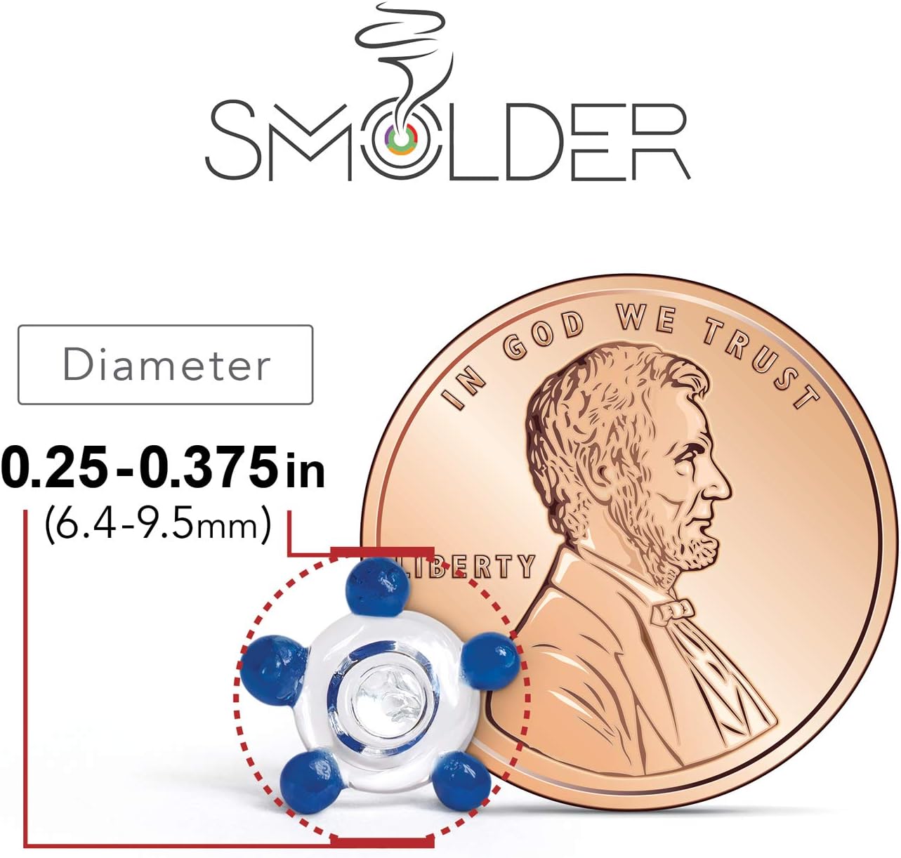 Small Daisy Flower Beads, Premium Quality Hand Blown (25+5 Pack) - Image 2