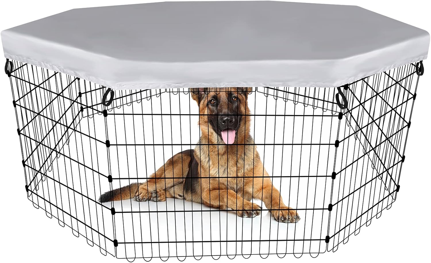 Jetec Dog Playpen Cover, Pet PlayPen Mesh Top Cover Keep