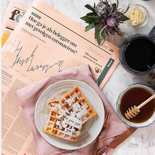 Miniatura 7 de Paquete de 3 moldes de silicona para gofres, cuadrados y mini redondos, 18 y 20 cavidades, antiadherentes