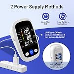 Blood Pressure Monitor Automatic Upper Arm Machine & Accurate Adjustable Digital BP Cuff with Large LCD Backlit Display - 2x99 Memory for Home Use with Large Adjustable Cuff
