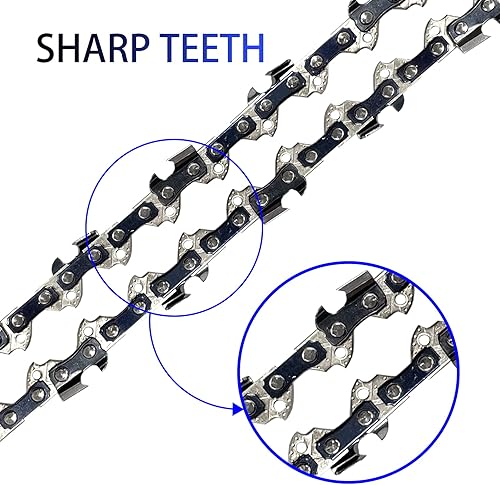 Miniatura 4 de 2 cadenas de motosierra de 18 pulgadas para Oregon CS1500, reemplazo de cadena de 18 pulgadas para EGO CS1804 CS1800-38 pulgadas de paso de 0.050