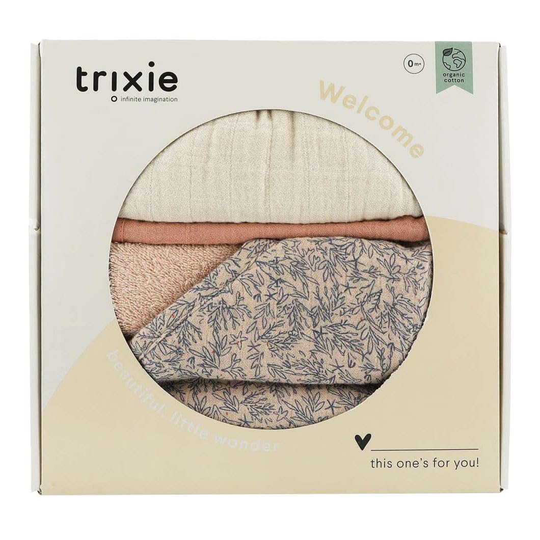 Trixie Lovely Leaves - Caja de regalo para recién nacido, grande
