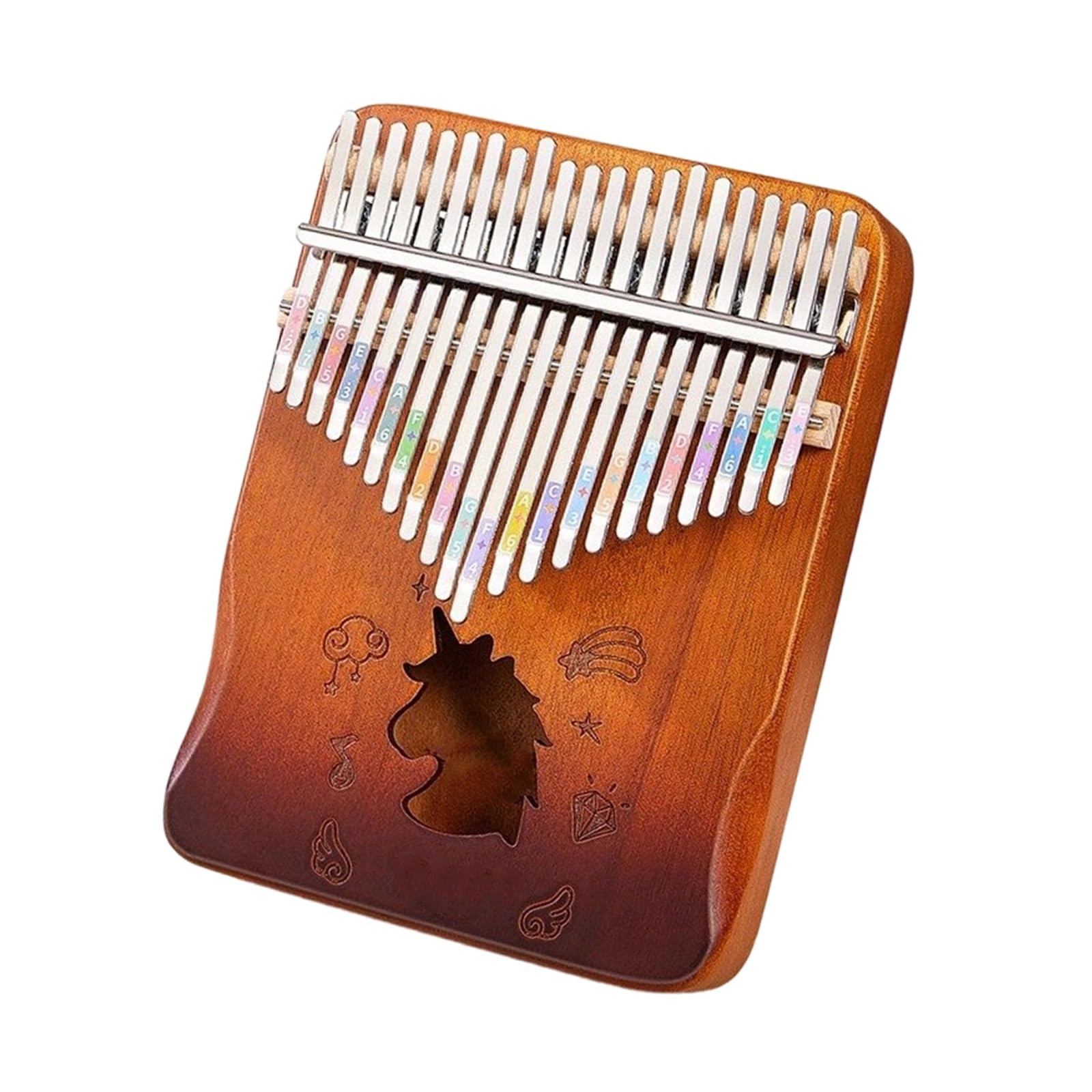 Kalimba De 17 Y 21 Tonos Un Instrumento Estilo Dedo Para Principiantes Instrumentos Musicales Kalimba(3)