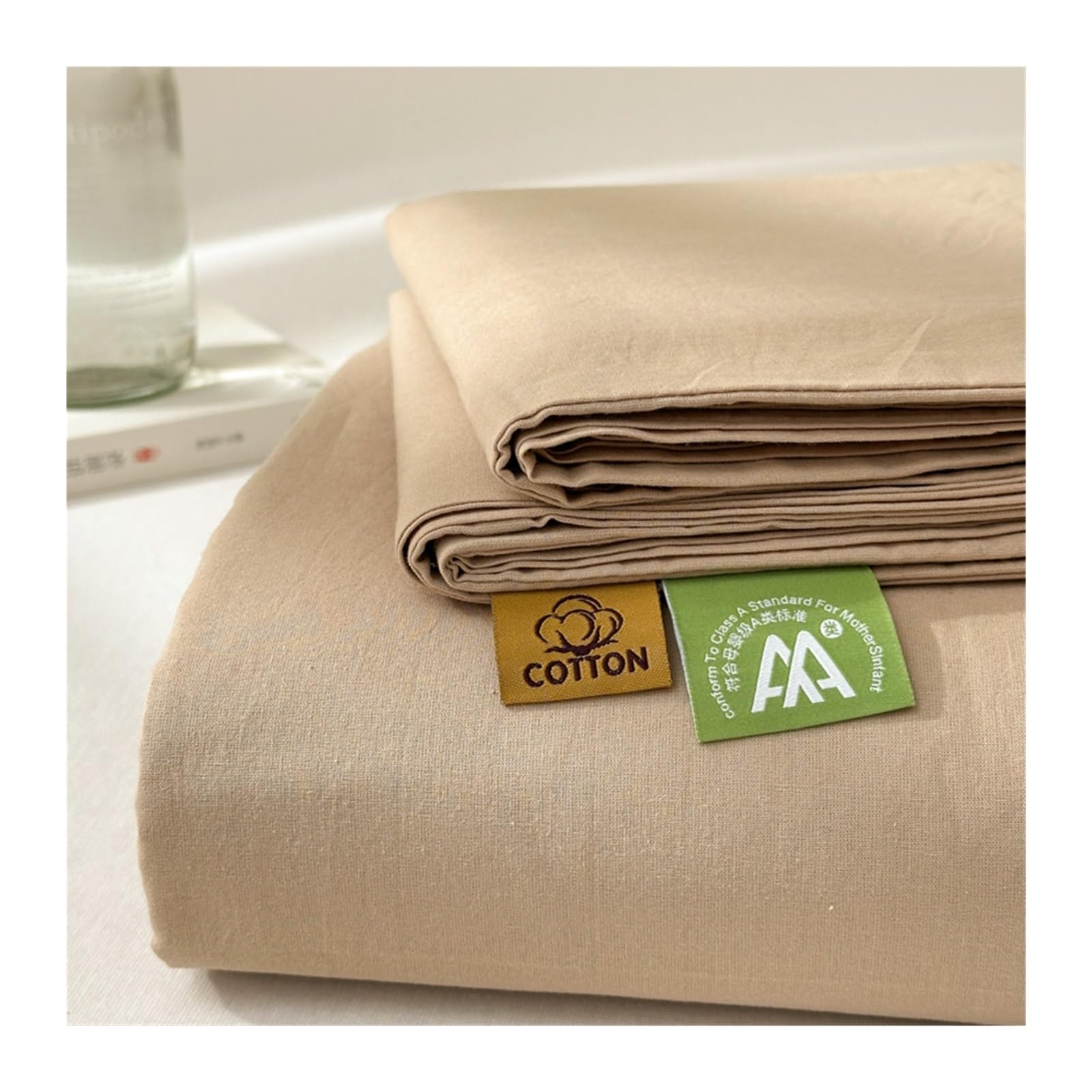 Drap plat 100% coton lavé de qualité supérieure confort absolu