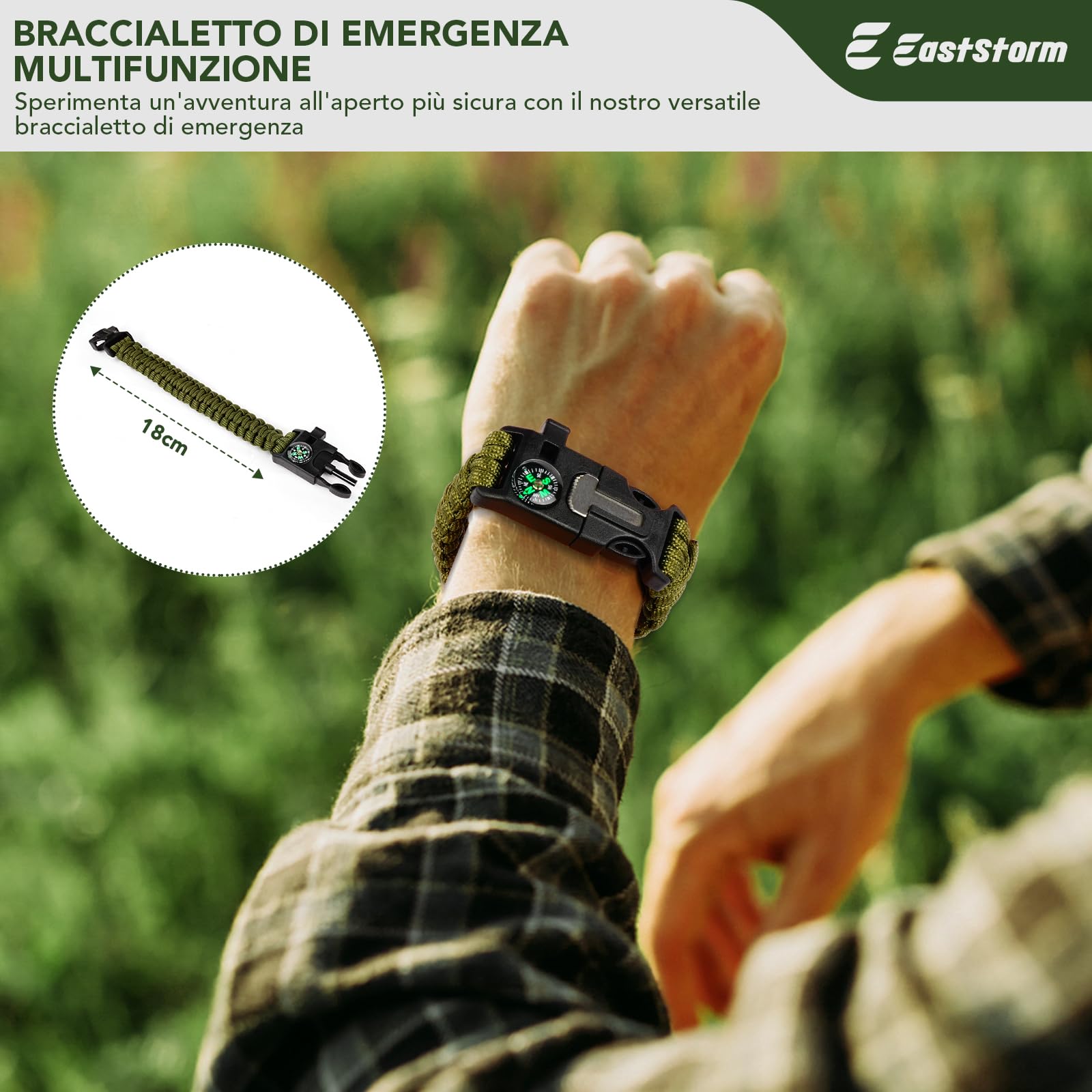 E EASTSTORM Set di Utensili da Cucina da Campeggio, Campeggio Accessori Utili Adatto per Pentole Stoviglie Campeggio, Leggero, Impermeabile e Facile da Riporre, Adatto per Escursioni Individuali