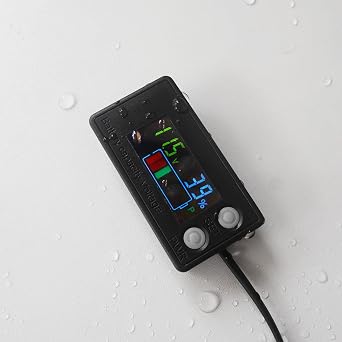 Waterproof Battery Meter 12V, Battery Monitor DC8-100V with LCD Display, Golf Cart Voltage Meter, Capacity Percentage Tester for DIY Project, RV,Boat