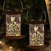 Vista 11 de Alimentadores de Pájaros para Exteriores, Linternas Solares de Libélula, Linternas Exteriores Impermeables, Decoración de Jardín, Cumpleaños