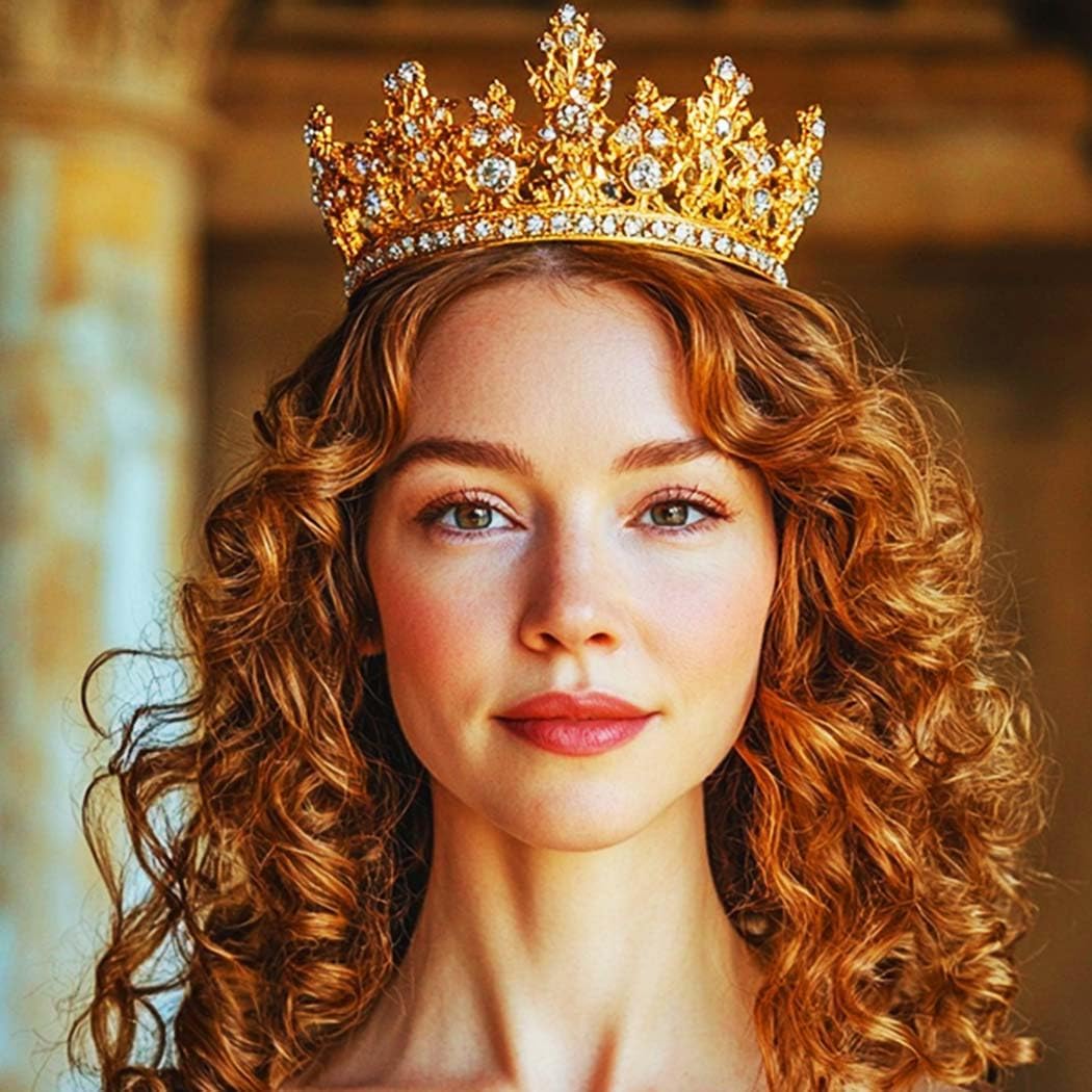 Brishow Light Up Princess Silver Rhinestones Tiaras, Bride Wedding Garden Crowns, Crystal Medieval Hair Piece for Women - Image 7