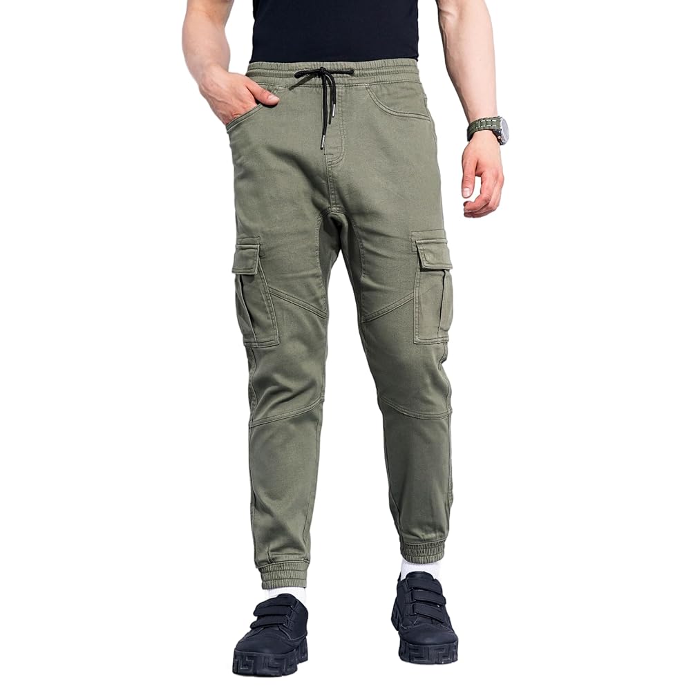 Celio Pantaloni cargo da uomo in tinta unita, verde, XL : Amazon.it: Moda