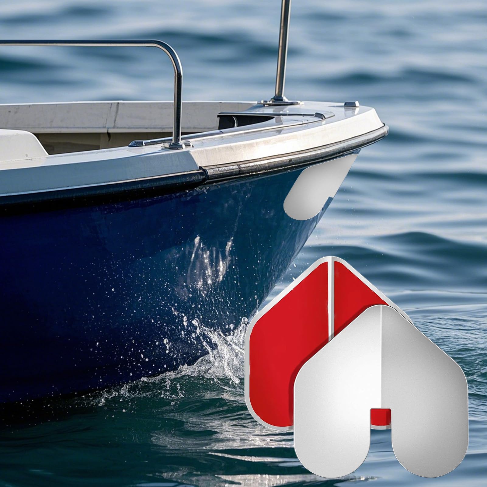 Protection de quille en fibre de verre, protecteur de quille en acier inoxydable, 22,9 x 22,9 cm, installation facile et ajustement sûr, bande de protection de coque de bateau pour bateau de pêche et