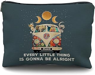 Bolsa de maquillaje con estampado de vaca: re...