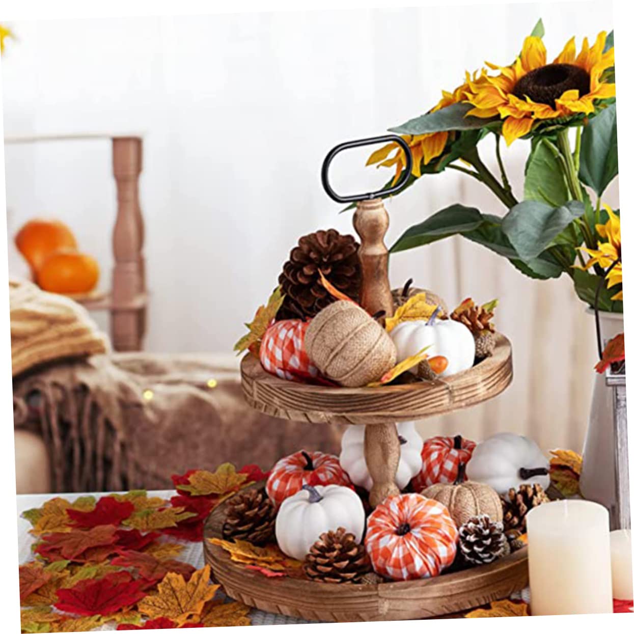 36stücke Künstliche Kürbisse Für Herbst Und Halloween-dekoration Simulierte Kürbis-dekoration Für Thanksgiving-feiern Tisch Und Fensterdeko
