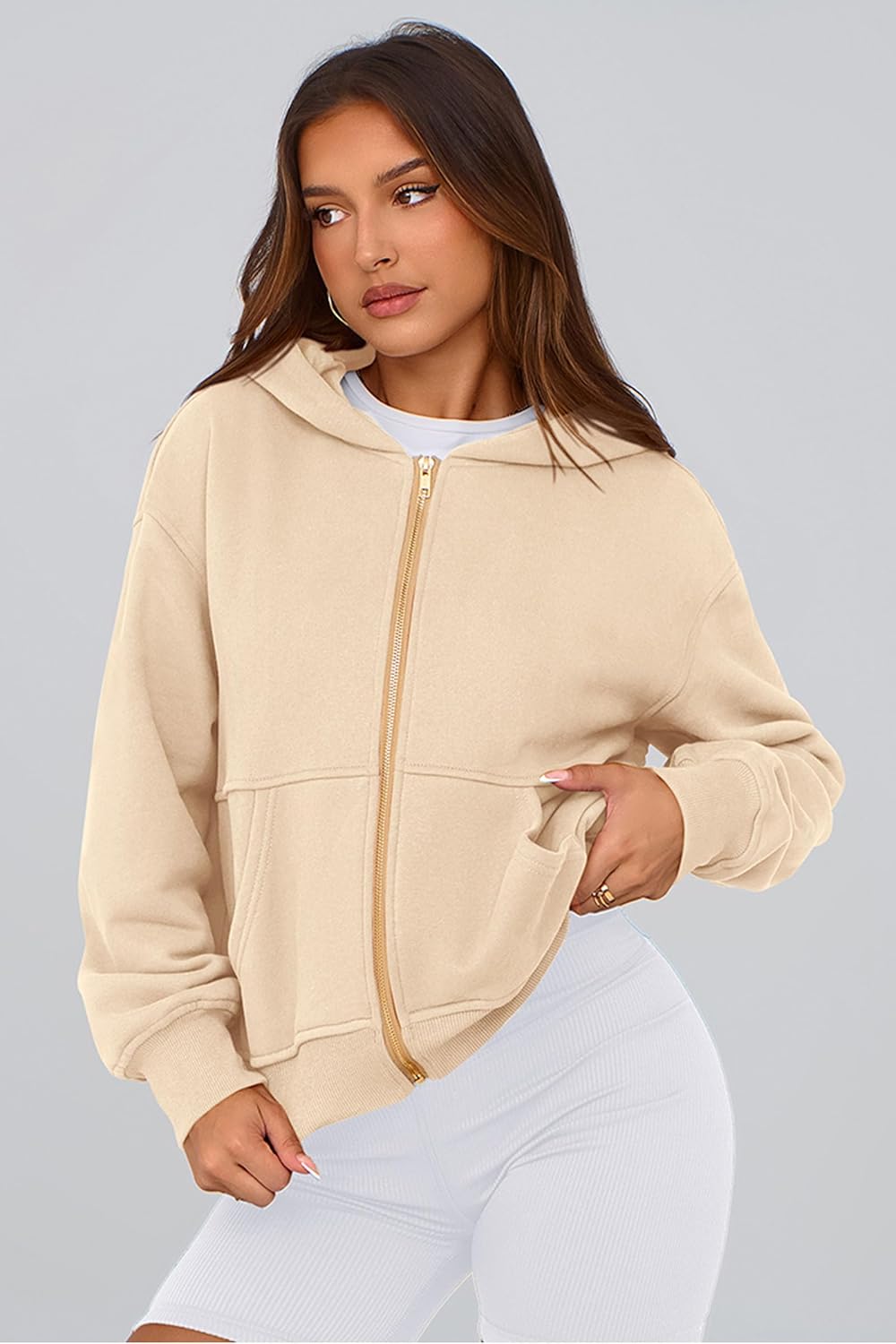 PRETTYGARDEN Hoodies for Women Sweatshirt Zip Up Hoodie Fall Fashion 2026 Trendy Long Sleeve Jackets Winter Clothing Outfits - Image 8