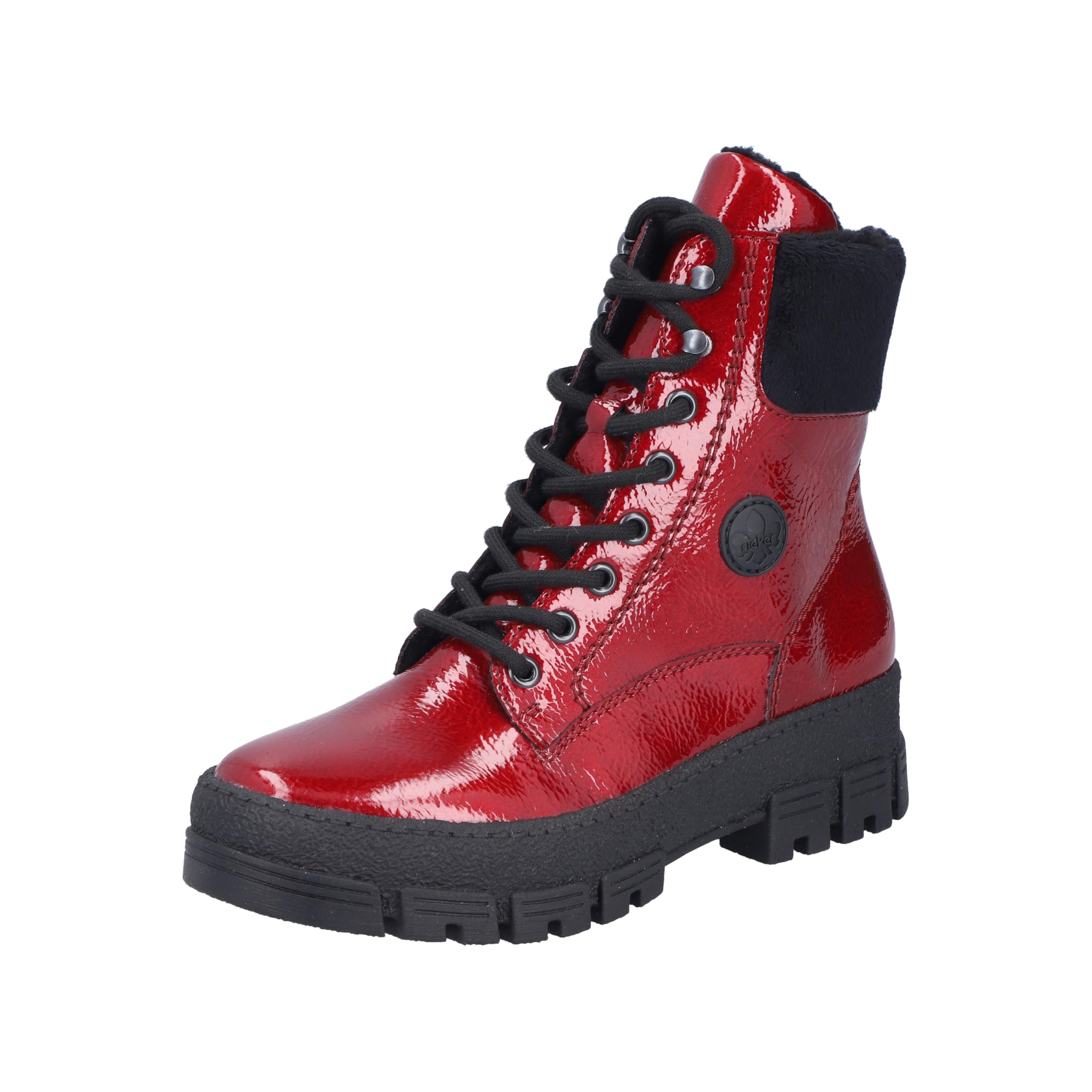 Rieker Dames 74020 Biker-Boot, Rood, 41 EU, rood, 41 EU
