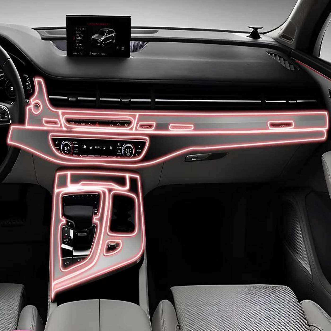 Dashboard Multimedia Navigation Transparent Protection, for Audi Q7 2016-2019 Film Anti-Scratch