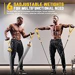 KUZARO Heavy Resistance Bands, 300lbs 360lbs Weight Bands Set, Exercise Bands with Handles, Fitness Workout Bands for Men Women - Home Gym Workout Equipment for Strength Training, Physiotherapy