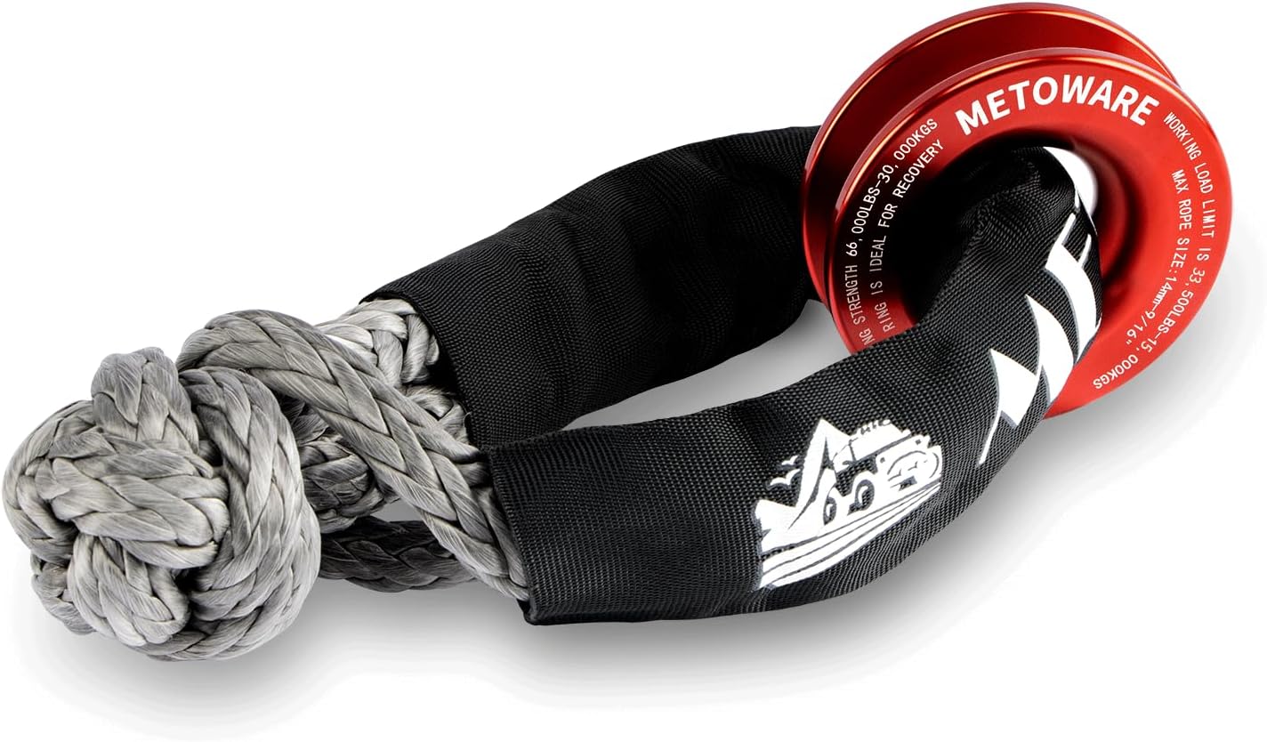 METOWARE synthetic soft shackle & recovery ring kit