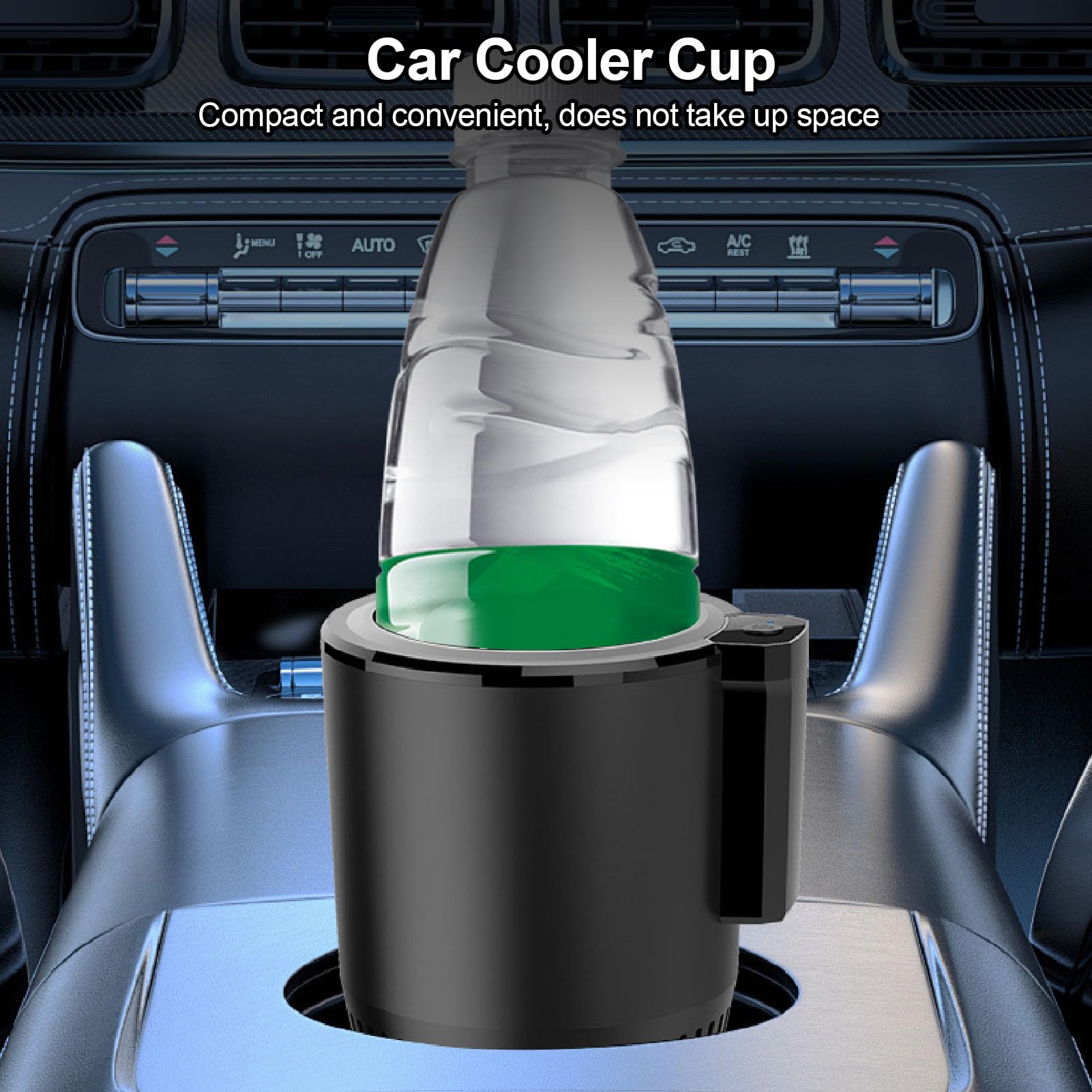 SIXRUN Portabicchieri Compatto per Frigorifero per Auto, Dispositivo di Raffreddamento Automatico Portatile a Raffreddamento Rapido per Viaggi su Strada, Cortili, Indicatore Luminoso