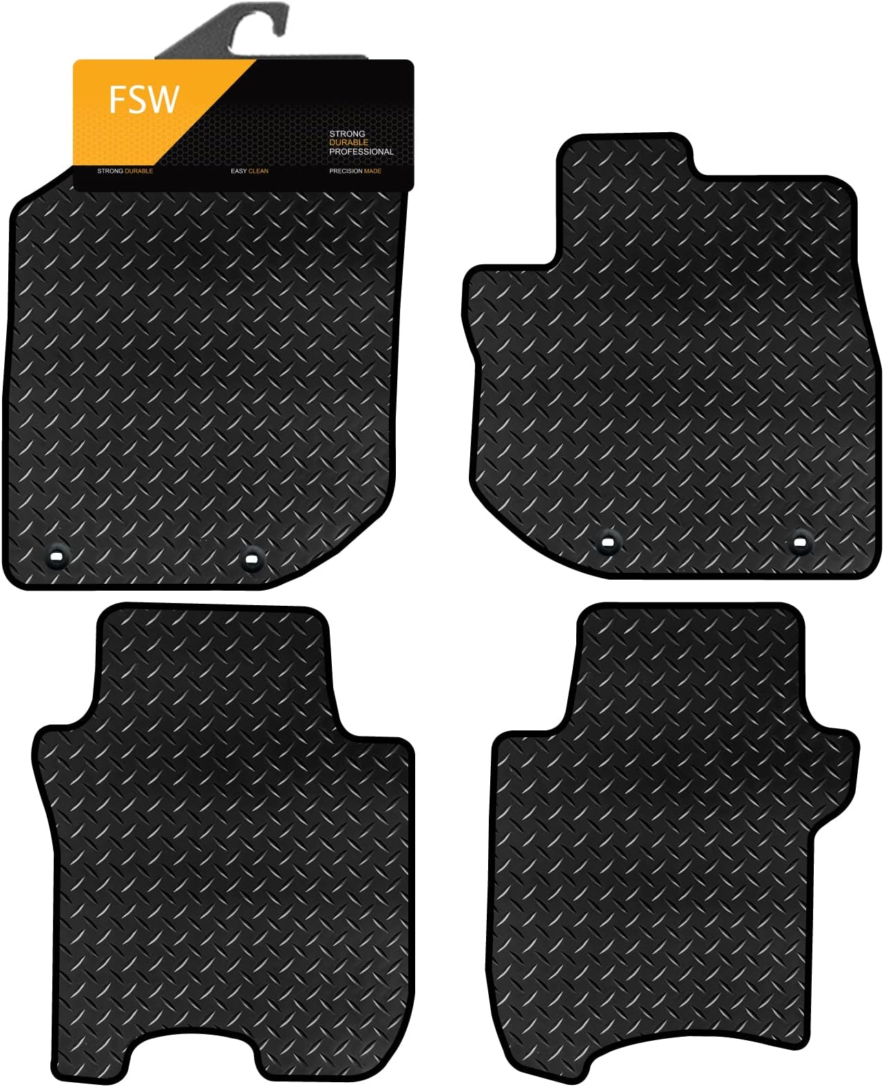 FSW - Compatible With Skoda Fabia 2021 On, Tailored Car Floor Mats - Black Carpet - Anti Slip Mat - Non Slip Car Floor Mat - Granulated Backing - 4 - View #8