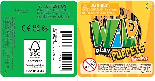 Miniatura 3 de Wild Play Puppets Deluxebase for Kids - Marionetas realistas de mano de cerdo para niños. Hecho de goma de látex ecológica y natural, una marioneta