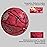 HW HOLOWIN Reflective Glowing Holographic Luminous Basket Ball for Night Game, Perfect HoloHoops Toys (red, Size 7)