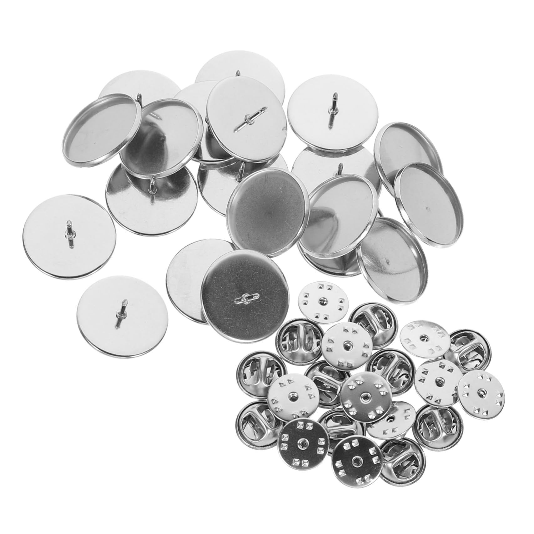 Bandejas de acero inoxidable de base redonda para hacer broches