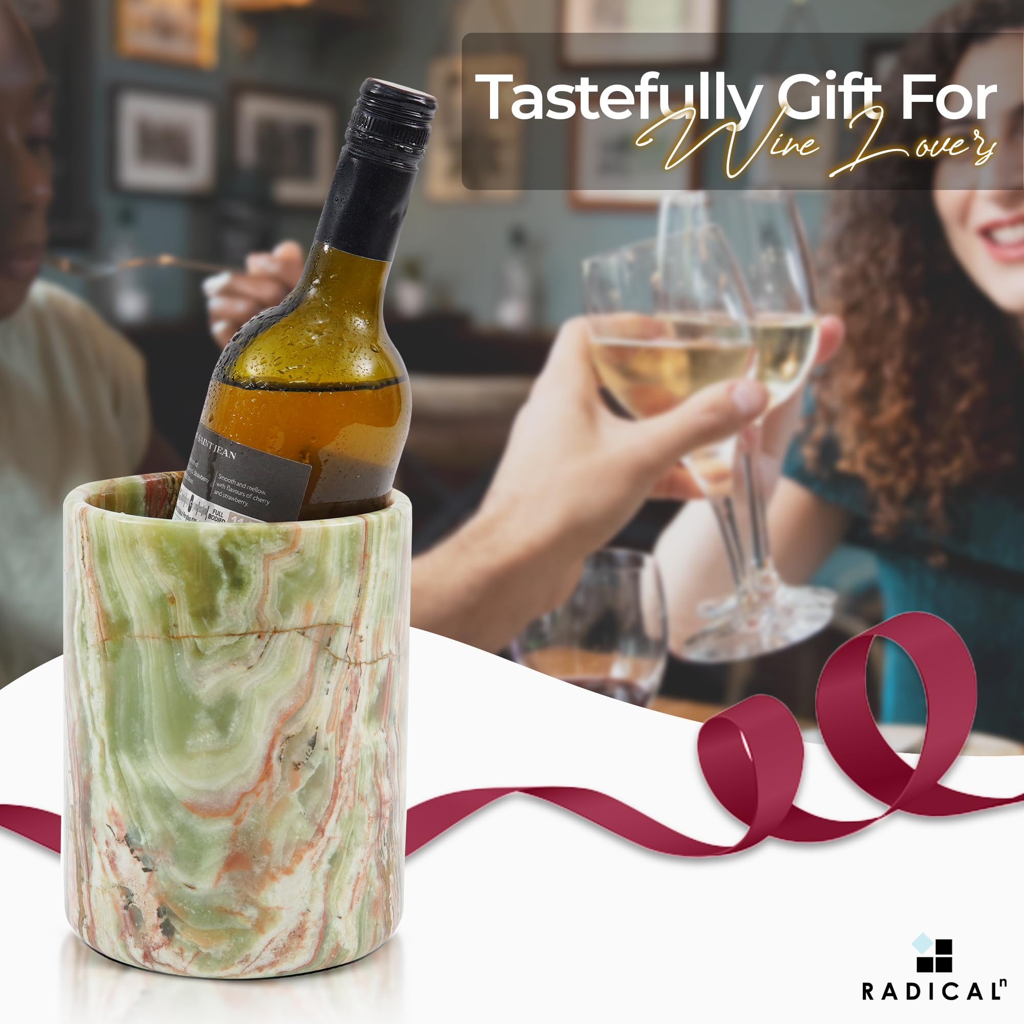 Amazon.com: Radicaln Marble Wine Chiller Bucket 6.5
