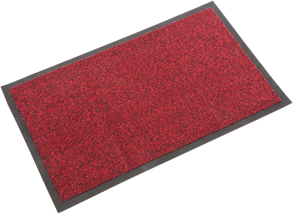 Entrance Door Floor mats in Red/Black (60 x 90) by Easimat (21419