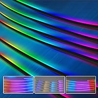 Vista 16 de Nueva versión Dreamcolor Luces de interior de coche acrílicas 18 en 1 RGB Kit de iluminación ambiental para coche APP Control Sistema de control por
