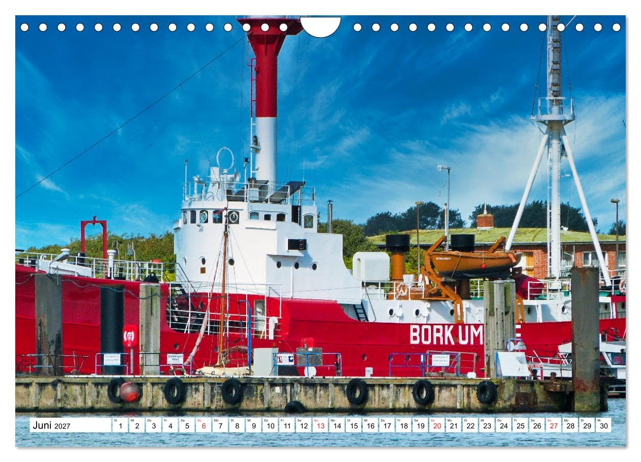 Verliebt in Borkum (Wandkalender 2027 DIN A4 quer), CALVENDO Monatskalender: Die bezaubernde Insel, die größte deutsche Nordseeinsel, die jedem etwas zu bieten hat. (CALVENDO Orte)