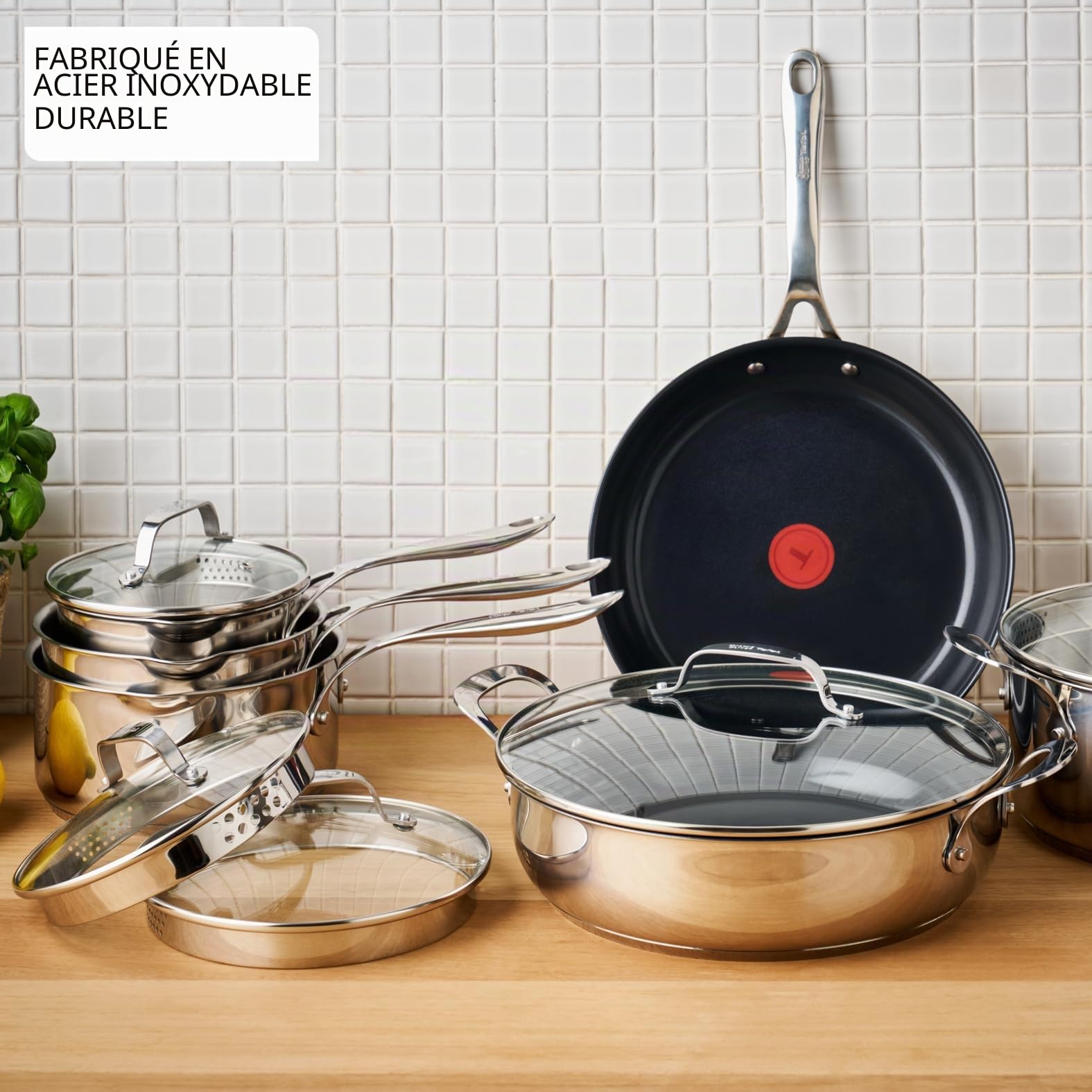Tefal Jamie Oliver by Direct Cook, Poêles 24/28cm, Revêtement antiadhésif en céramique, H880S334