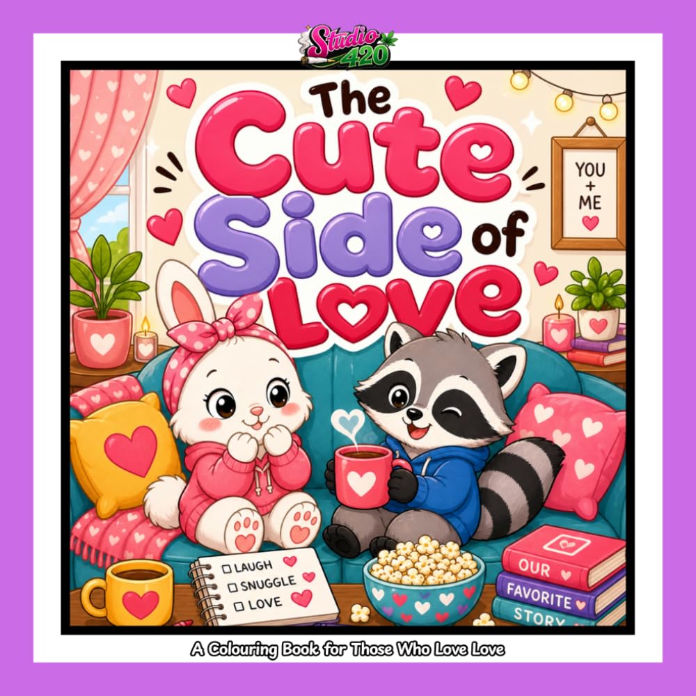 The Cute Side of Love: A Cozy Colouring Book for Couples Who Cancel Plans, Share Snacks & Love Deeply. Filled with Funny & Sweet Moments