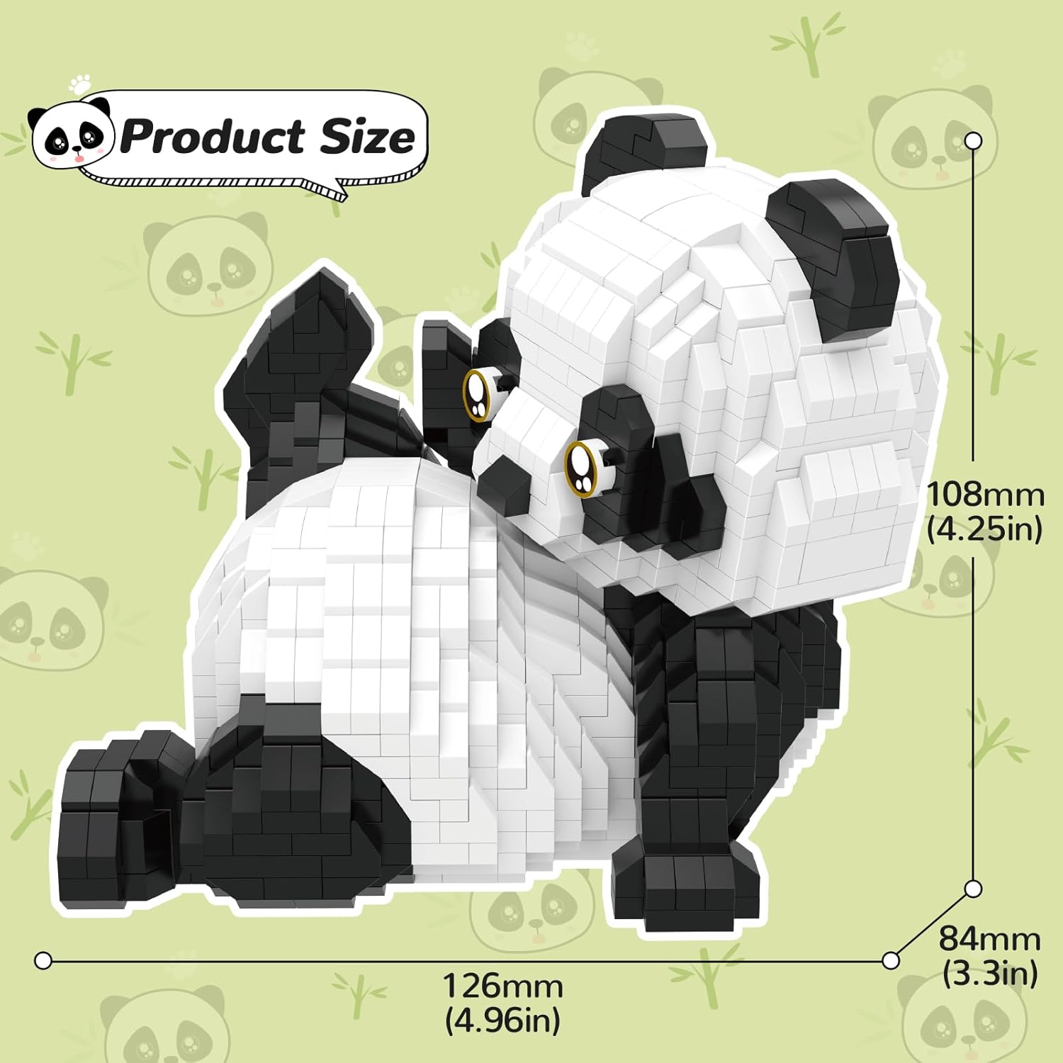 QLT QIAOLETONG Mini Building Blocks Animals Sets for Goodie Bags, 1154 PCS Micro Mini Panda Building Toy Bricks for Adults, Party Favors for Teens 14+, Birthday Gift for Boys Girls, Carnival Prizes