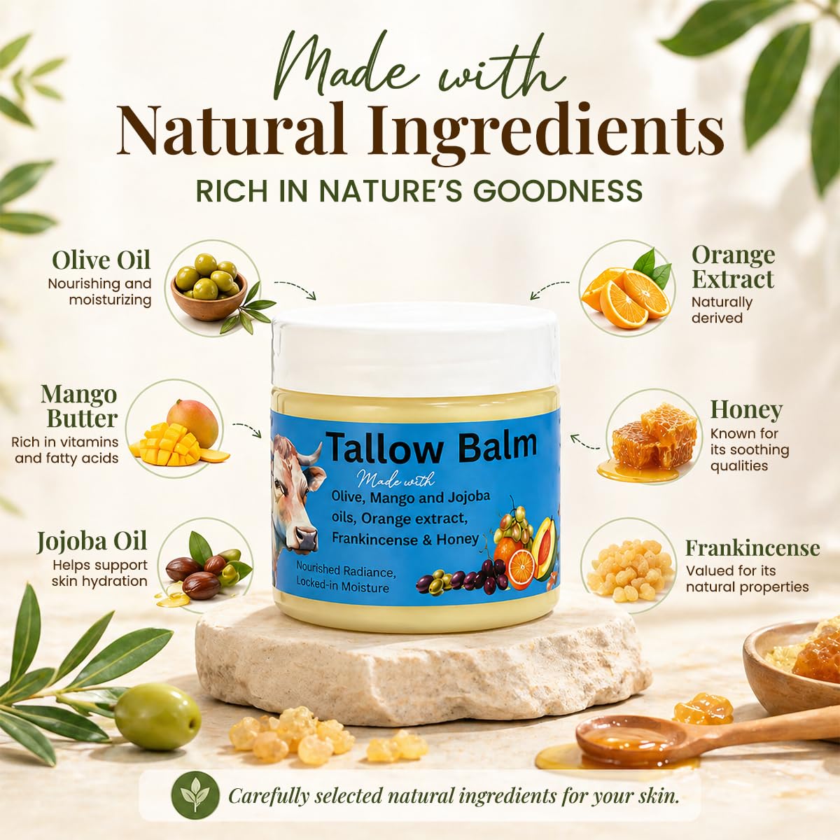 Tallow Balm for Natural Skin Hydration