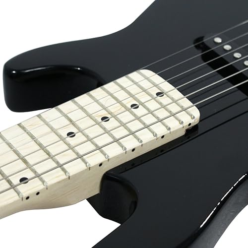 Miniatura 4 de Guitarra eléctrica para principiantes de 30 pulgadas con amplificador de 5 W y paquete de accesorios, bolsa de guitarra para