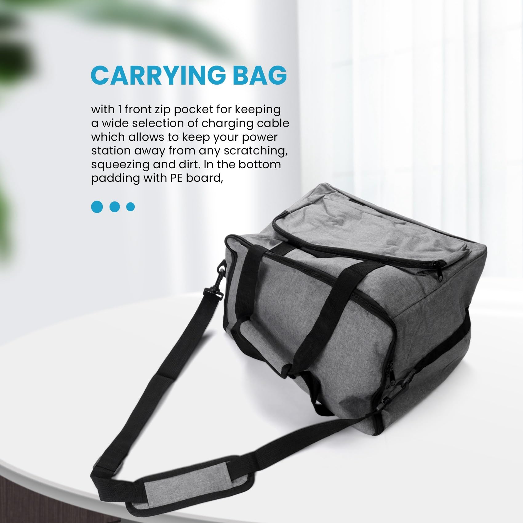 Bolsa de Transporte para la EstacióN de EnergíA PortáTil Explorer 1000, Bolsa de Transporte Impermeable para la EstacióN de EnergíA PortáTil