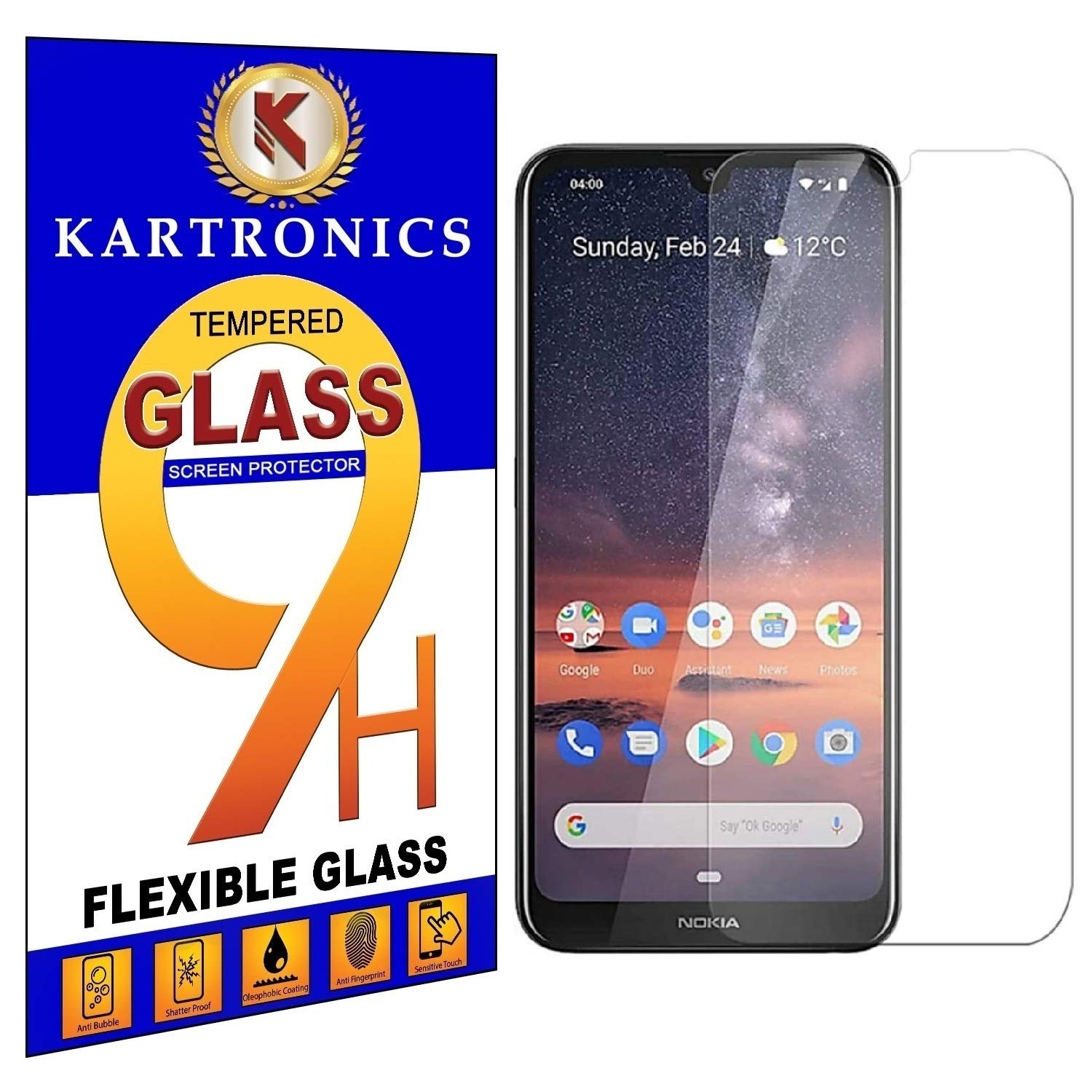 Kartronics Compatible with Nokia 2.2/4.2 Premium Tempered Glass Screen Protector Slim 9H Hard 2.5D with Full Installation Kit and Warranty (B08HTNN12R) Amazon Price History, Amazon Price Tracker
