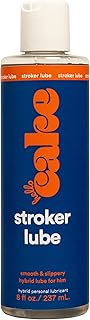 Hello Cake Stroker Lube - Silicone and Water-Based Hybrid Personal Lubricant, for Men’s Solo Play, 8 fl oz